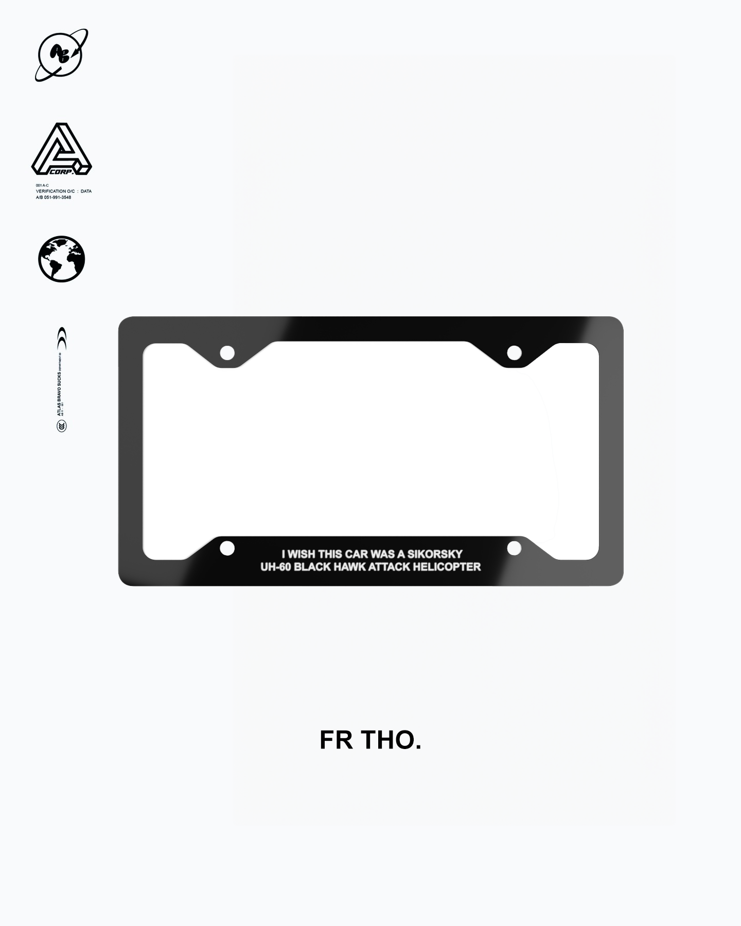 Black Hawk License plate