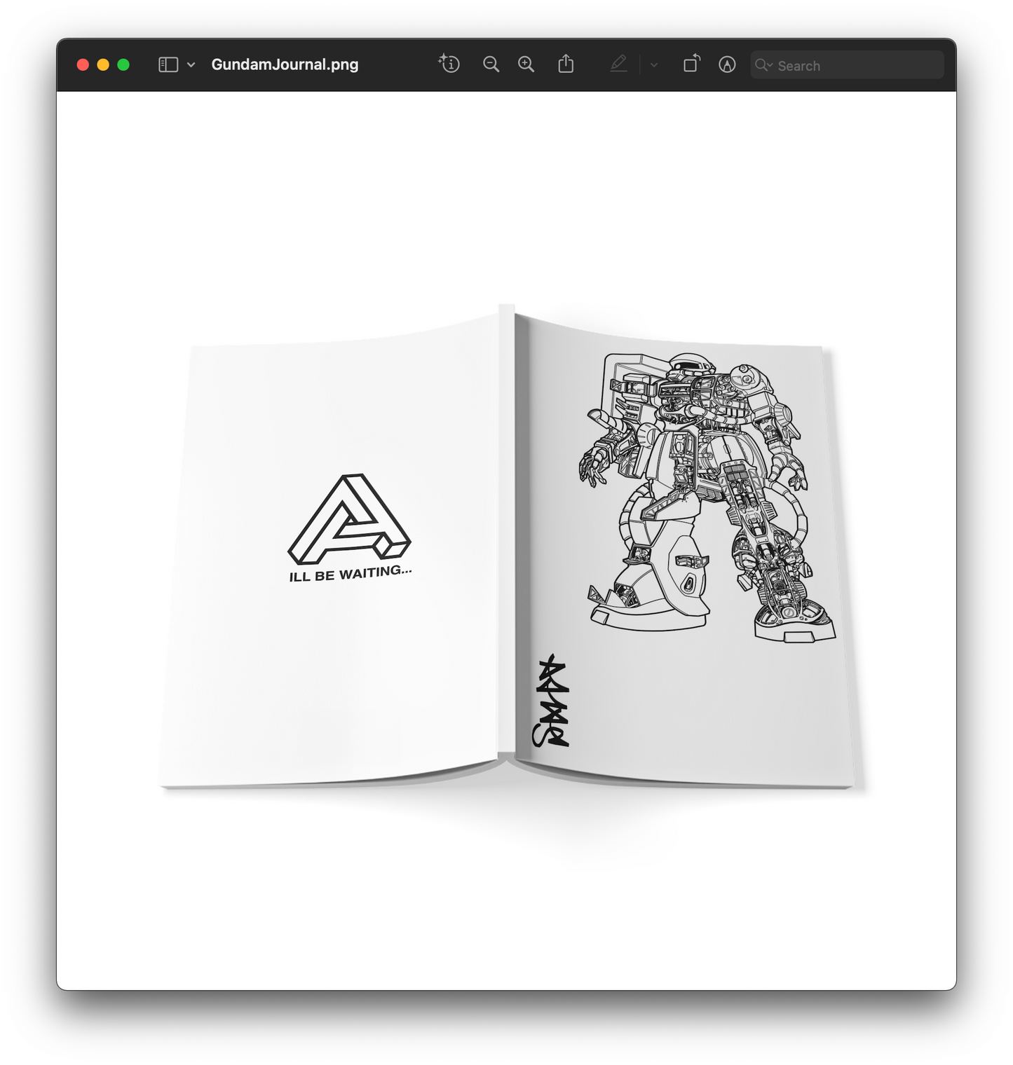 AB Blank Soft Gundam Journal