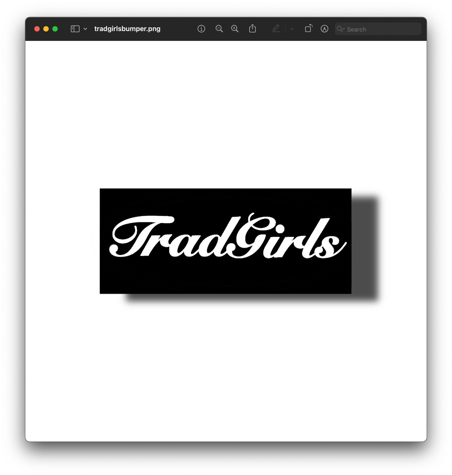 *NEW* Trad Girls Bumper Sticker